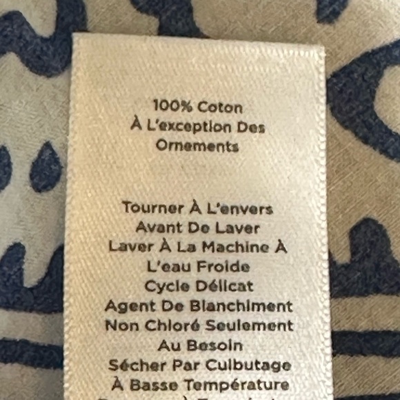 Talbots | Boho 100% Cotton Paisley Beaded Blouse - Picture 5 of 9